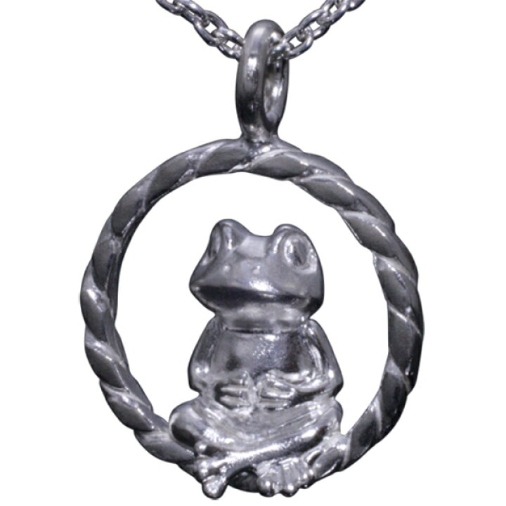 人気 個性的 ペンダント 蛙 カエル ネックレス ファッション ユニセックス 銀