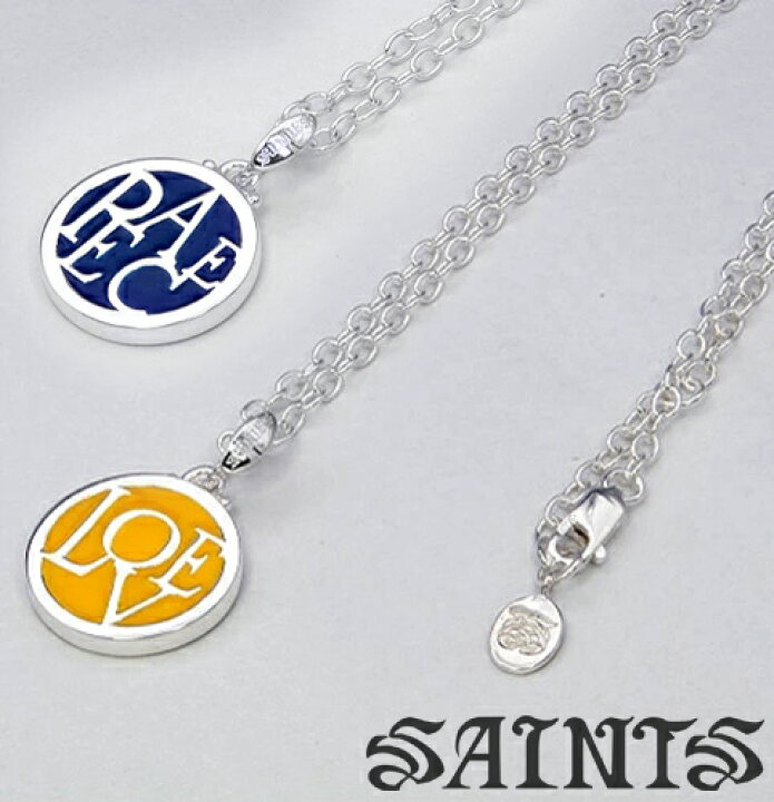 楽天市場】SAINTS セインツ LOVE PEACE シルバーペンダント チェーン 