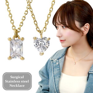 14K ストーン スクエア ネックレス ゴールド 上品 チェーン マルチ 
