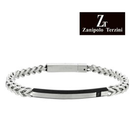 Zanipolo Terzini ツートーンスティック サージカルステンレス ブレスレット 19cm ステンレス アクセサリー メンズ 男性用 金属アレルギー アレルギーフリー チェーンブレスレット ブランド プレゼント 人気 彼氏 おしゃれ