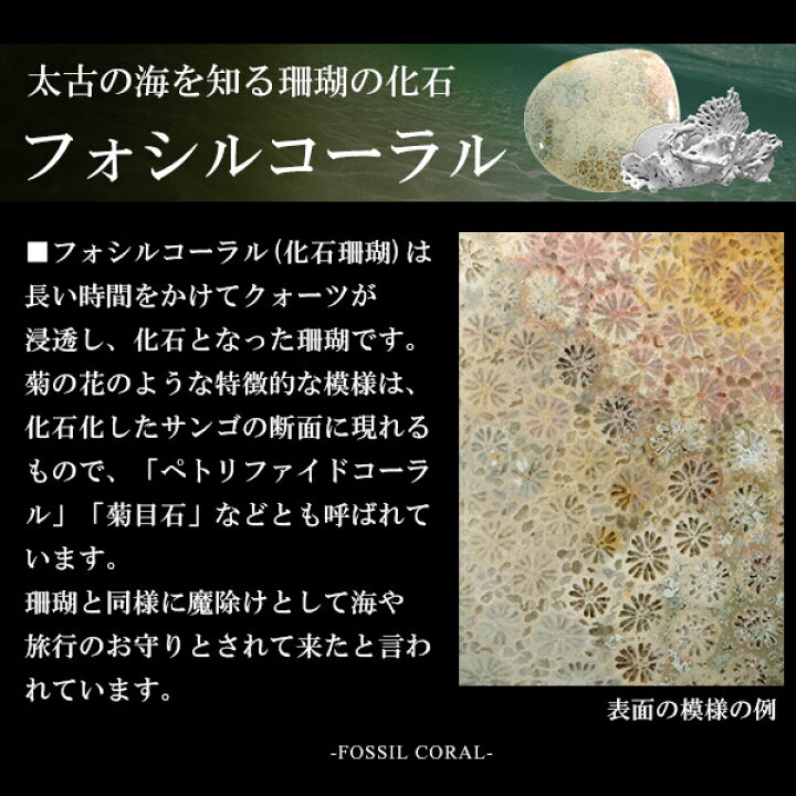 楽天市場】フォシルコーラル シルバー ペンダントトップ 数量限定 