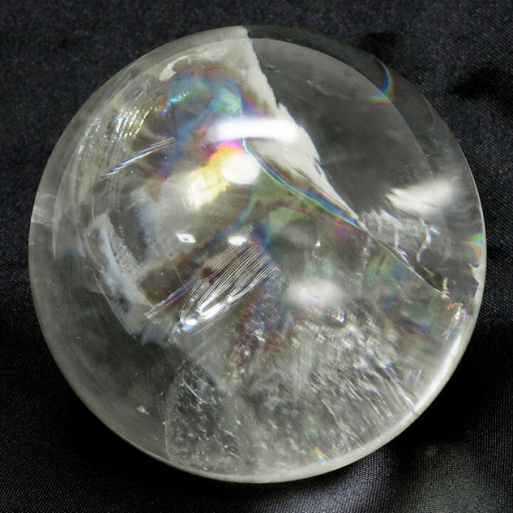 楽天市場】最高級 天然 虹入り水晶 丸玉 約53mm 天然石 パワーストーン 