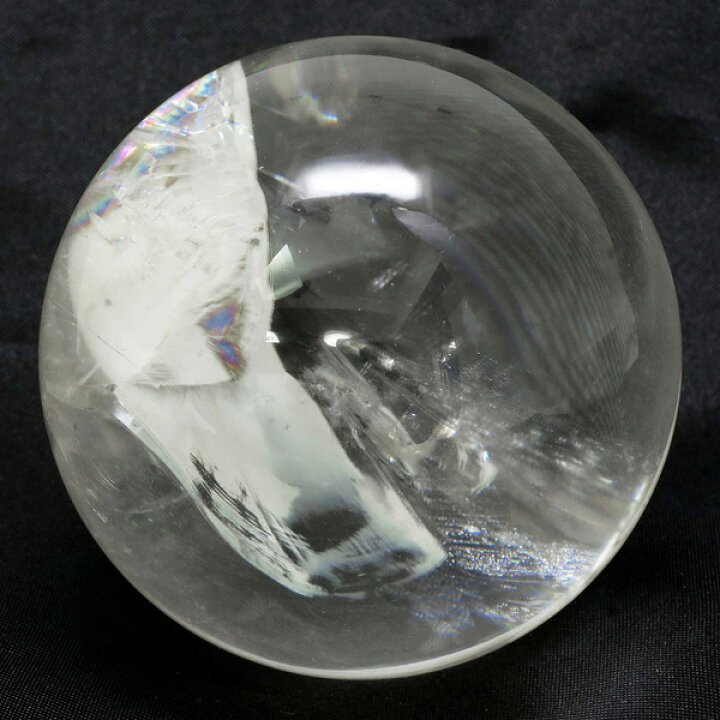 楽天市場】最高級 天然 虹入り水晶 丸玉 約53mm 天然石 パワーストーン 