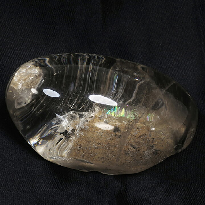 楽天市場】ブラジル産 虹入り 水晶 磨き原石 約210g 天然石 