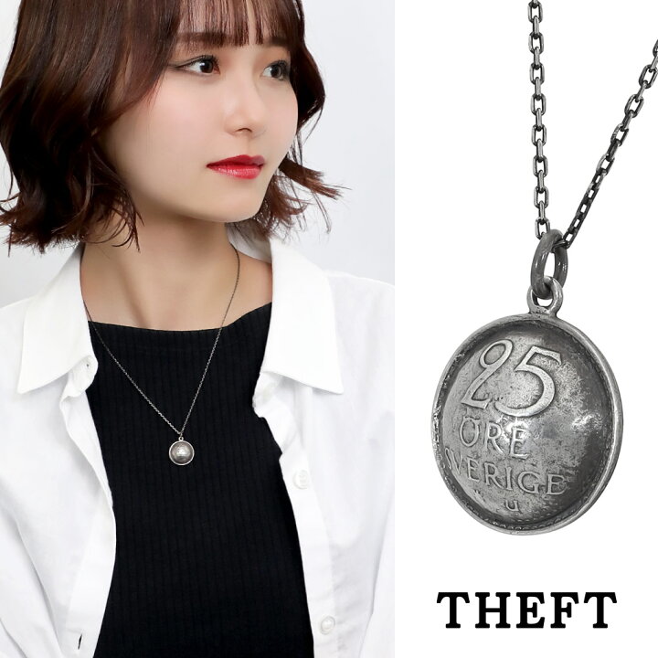 楽天市場】THEFT セフト コイン プッシュ トップ ネックレス 