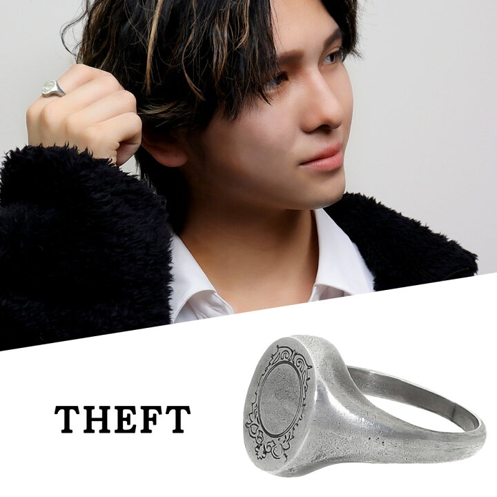 楽天市場】THEFT セフト エンブレム 印台 リング 指輪 11〜19号 メンズ 