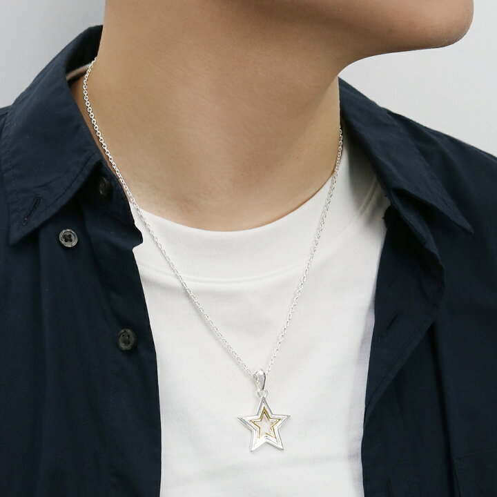 楽天市場】スター ネックレス ペンダント ペンダントトップ シルバー  