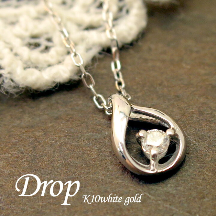 ブルー ダイヤモンド 0.43ct ネックレス トップ WG - レディース 