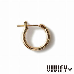 VIVIFY ビビファイ アクセサリー フープピアス ゴールド K18Gold Hoop Pierce S 1P 片耳用