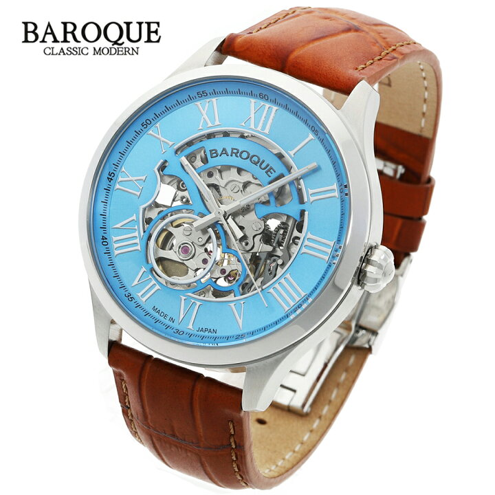 楽天市場】BAROQUE 腕時計 BA2006 ターコイズブルー 日本製 時計  