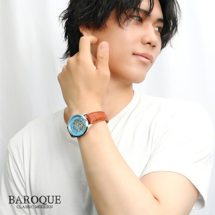 楽天市場】BAROQUE 腕時計 BA2006 ターコイズブルー 日本製 時計  