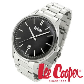 Lee Cooper 腕時計 ブランド ウォッチ LC06292.350 リークーパー 時計 メンズ 紳士 ブラック かっこいい クォーツ ステンレスベルト クラシック ビジネス カジュアル ビジカジ イギリス ブリティッシュ 日本製ムーブメント 電池式 人気 プレゼント 彼氏 おしゃれ