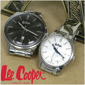 ペアウォッチ ブランド 腕時計 Lee Cooper 時計 ペア お揃い カップル リークーパー LC06292.350 LC06300.330 シルバー モノトーン メタルバンド クラシック 日本製ムーブメント 電池式 ペアアクセサリー ペアルック 人気 プレゼント おしゃれ