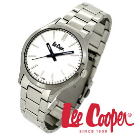 Lee Cooper 腕時計 ブランド ウォッチ LC06300.330 リークーパー 時計 メンズ 紳士 シルバー かっこいい クォーツ ステンレスベルト クラシック ビジネス カジュアル ビジカジ イギリス ブリティッシュ 日本製ムーブメント 電池式 人気 プレゼント 彼氏 おしゃれ