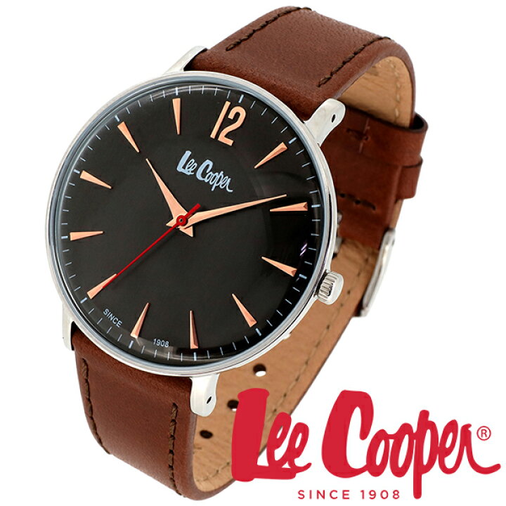 楽天市場 Lee Cooper 腕時計 ブランド ウォッチ Lc6379 362 リークーパー 時計 メンズ 紳士 ブラック ローズゴールド ブラウン かっこいい クォーツ レザーベルト 革 クラシック ビジネス カジュアル ビジカジ イギリス ブリティッシュ 日本製ムーブメント 電池式 人気