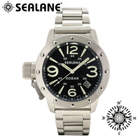 SEALANE シーレーン SE32 シリーズ ブラック メタルベルト ウォッチ クォーツ 日付 時計 メンズ 腕時計 SE32-MBK メンズ腕時計 人気腕時計 ブランド時計 プレゼント おしゃれ