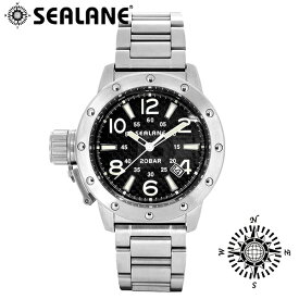 SEALANE シーレーン SE54 シリーズ ブラック 自動巻き メタルベルト ウォッチ オートマチック 自動巻 時計 メンズ 腕時計 SE54-MBK メンズ腕時計 人気腕時計 ブランド時計 プレゼント おしゃれ