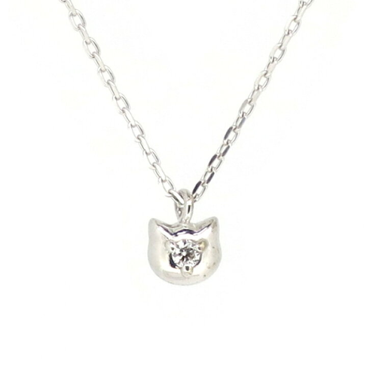 楽天市場】猫 ゴールドネックレス(チェーン付きペンダント) ねこ 