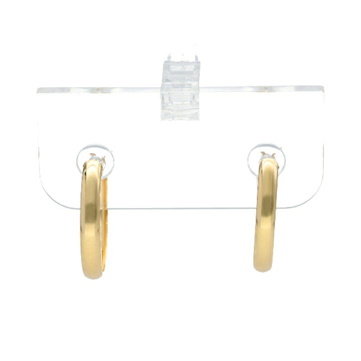 楽天市場】K18 ゴールド フープ ピアス 2P 両耳用 2mm×14mm 18金 18k 