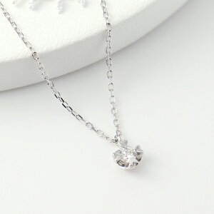 K18 ꗱ _Ch zCgS[h lbNX 18 18k ꗱ_C n[g 4{ 0.1ct VR S[hlbNX Vv x[VbN  ANZT[ y_g fB[X  Mt