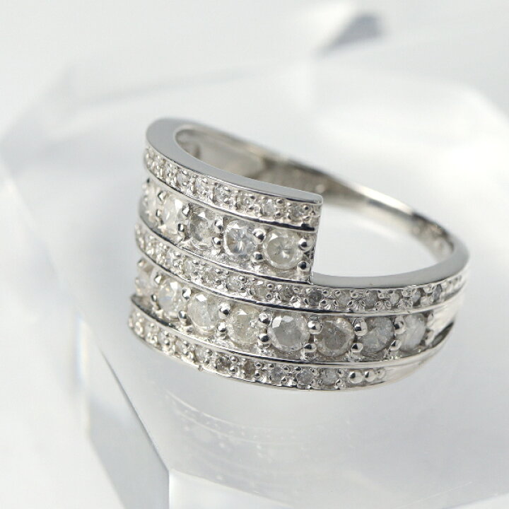 楽天市場】PT900 1.0ct ダイヤモンド ツイスト リング 指輪 プラチナ 