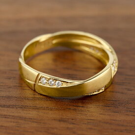 K18 ダイヤモンド クロスライン リング 指輪 ゴールド 18金 18k 天然 ダイヤ ゴールドリング 幅広 シンプル 華やか 普段使い 大人 ジュエリー 結婚記念日 アクセサリー 誕生日 レディース 女性 記念日 ギフト プレゼント おしゃれ