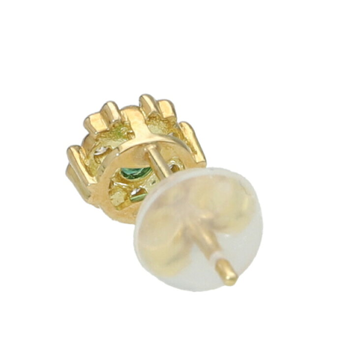 楽天市場】K18 エメラルド ダイヤモンド ピアス 2P 両耳用 18金 18k 