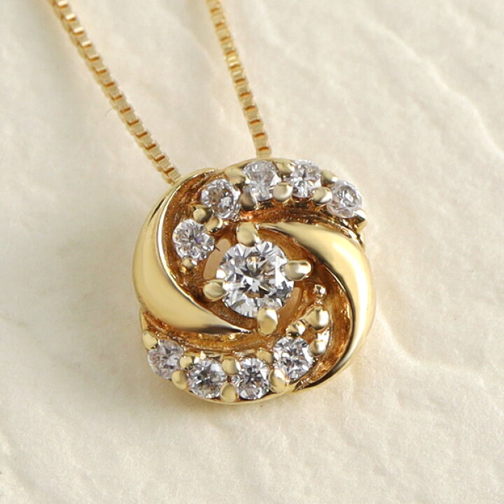 楽天市場】K18 薔薇 ダイヤモンド ネックレス ローズ 18金 18k 
