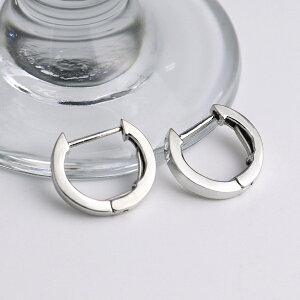 ホワイトゴールド フープ ピアス 2P 両耳用 2mm×13mm フープピアス ゴールドピアス シンプル 地金 K10 10金 10k 上品 ベーシック デイリー 普段使い アクセサリー レディース 女性 記念日 ギフト