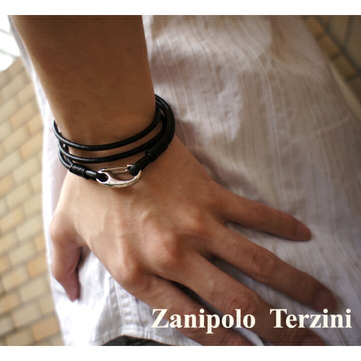 楽天市場 2重巻き ダブルライン レザーブレスレット 3mm 18cm Zanipolo Terzini レザーブレス レザー ブレスレット メンズ ステンレス ブレス 本革 革 男性 牛革 牛皮 2連 プレゼント 人気 ブランド おしゃれ 新宿 銀の蔵