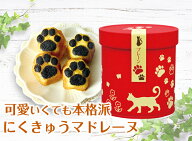 にくきゅう マドレーヌ 4個入り プレーン/ おしゃれ 可愛い 猫スイーツ 猫缶 常温 焼き菓子 京都 スイー…