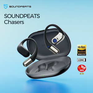 �yVGP2025���܁zSOUNDPEATS Chasers �I�[�v���C���[�C���z�� ���C�����X�C���z�� ���|���� �n�C���] LDAC�Ή� Bluetooth5.4 18mm×11mm�h���C�o�[ �ő�35���ԍĐ� �}���`�|�C���g �}���[�d IPX5�h�� ��p�A�v