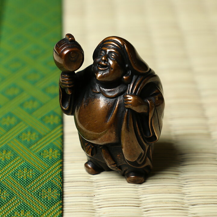楽天市場】七福神 置物 銅製 大黒 恵比寿 高岡銅器 ミニ 小 正月飾り 