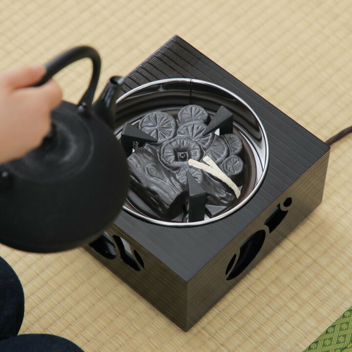 楽天市場】箱風炉 強弱切り替えスイッチ付 電気炭 裏千家流 茶道用 