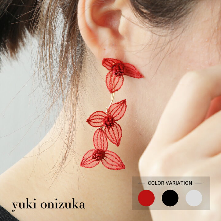 楽天市場】ピアス 大ぶり 軽い 刺繍 入園 入学 卒園 卒業 結婚式 上品  