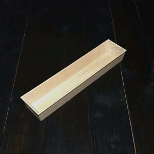 箸箱 楡 木地仕上げ