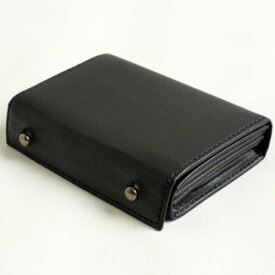 m+ エムピウ 二つ折り財布 millefoglieII P25 LH　ミッレフォッリエ2 P25 LH　black ブラック　（左利き用）
