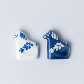 リサラーソン 波佐見焼 干支午 箸置き（箸置き2個セットココロシズカの午）【2個入りセット】 LISA LARSON