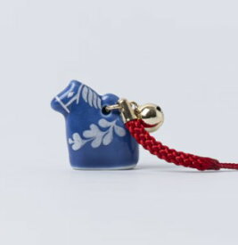 【予約商品・12月末ごろより順次発送いたします】リサラーソン 根付キーホルダー（ココロシズカの午　青） 干支午 LISA LARSON