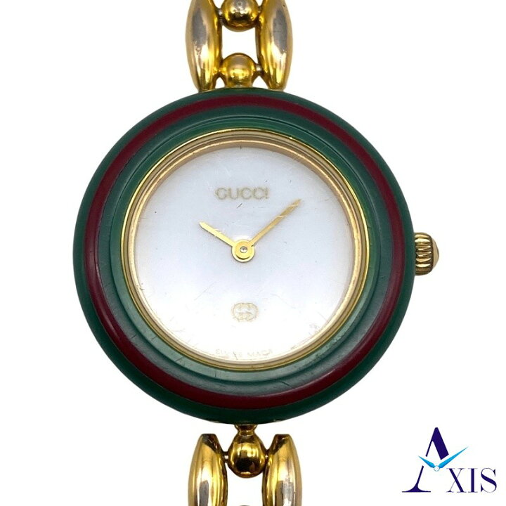 楽天市場】GUCCI グッチ チェンジベゼル 11/12 腕時計 GP/ステンレス