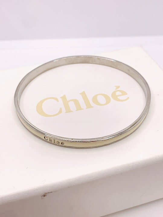 楽天市場】Chloe/クロエ バングル ブレスレット シルバー/ホワイト