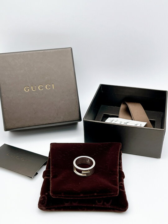 楽天市場】【卸価格!!】 GUCCI/グッチ ブランデッド Gリング Gロゴ 