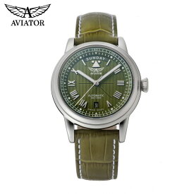 ご購入特典つき アビエイター ダグラス デイデイト V.3.35.0.278.4 自動巻 腕時計 メンズ 飛行機 パイロット AVIATOR 正規品