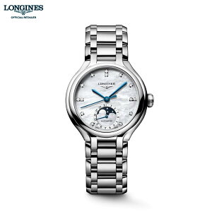 LONGINES �����W�� �v���}���i L8.126.4.87.6 L81264876 ���f�B�[�X �r���v �������� 34mm ���[���t�F�C�Y �_�C�A�����h �b �w�����T��