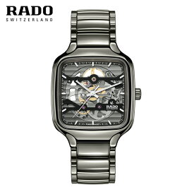 ご購入プレゼントつき ラドー RADO 腕時計 メンズ トゥルー スクエア スケルトン 自動巻 R27125152 正規品
