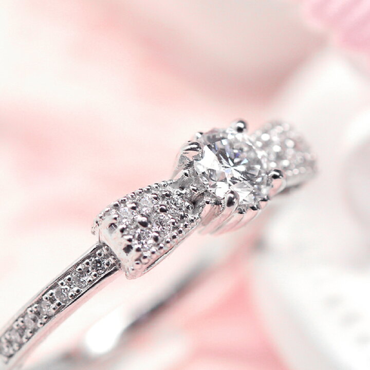 楽天市場】婚約指輪 ダイヤ エンゲージリング プラチナ Pt900  