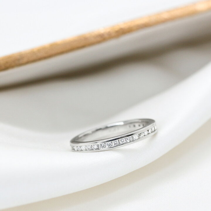 楽天市場】エタニティリング Pt900 プラチナ ／ ダイヤモンド 0.37ct 