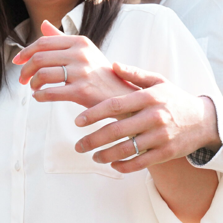 楽天市場】結婚指輪 ペア（女性用） ダイヤ マリッジリング プラチナ 