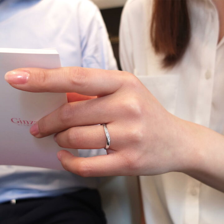 楽天市場】結婚指輪 ペア ダイヤ マリッジリング プラチナ Pt900 【3号 