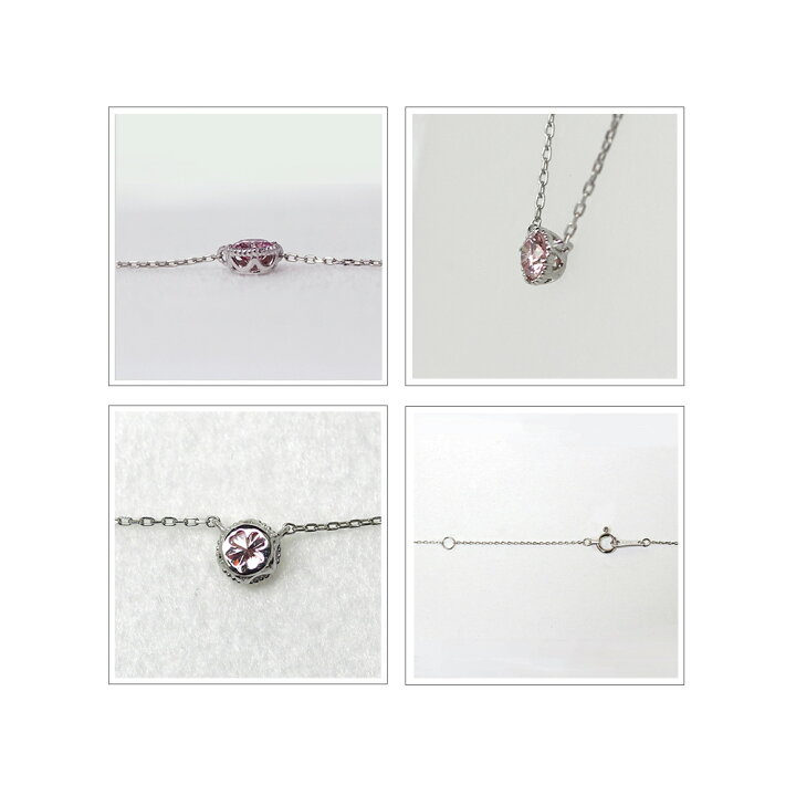 楽天市場】天然 ピンクダイヤモンド 0.110ct 一粒 ネックレス PT900 